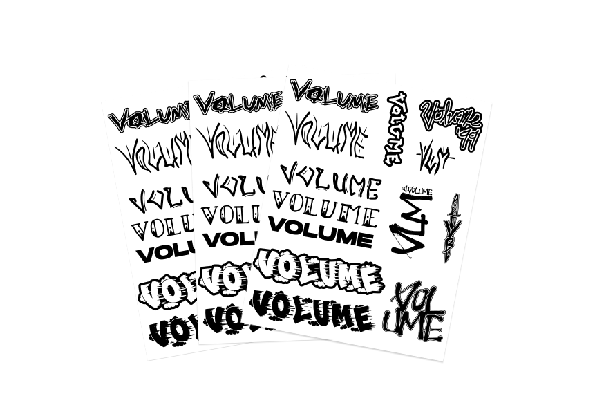 Volume Sticker Webstore Photo